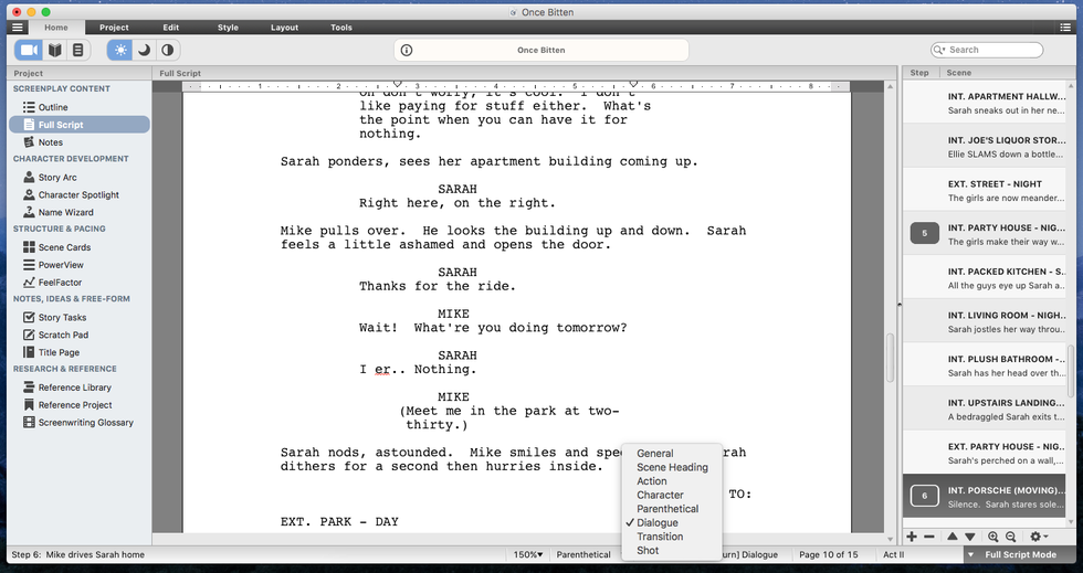 what is the best free script writing software